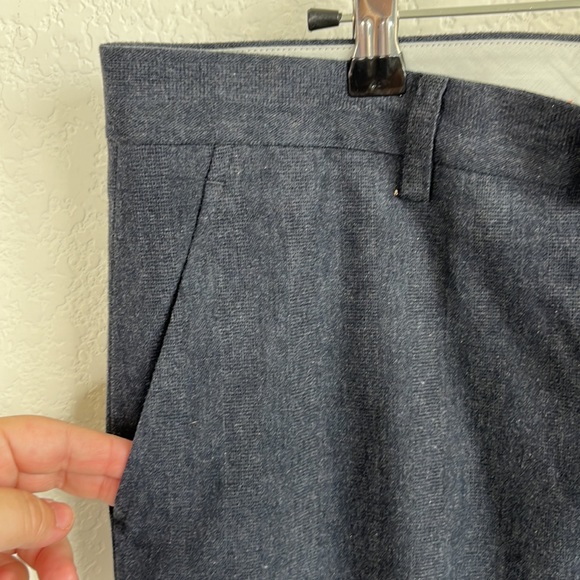 ETRO Spackled Flannel Gridded Pressed Seam Trousers - Picture 2 of 9